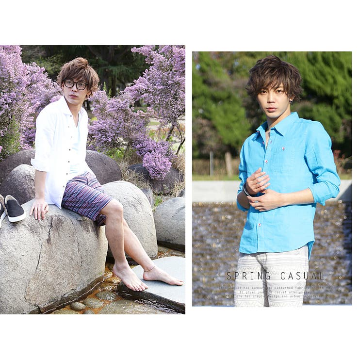 リネンシャツ メンズ麻混長袖シャツ メンズファッション | improves | 詳細画像25 