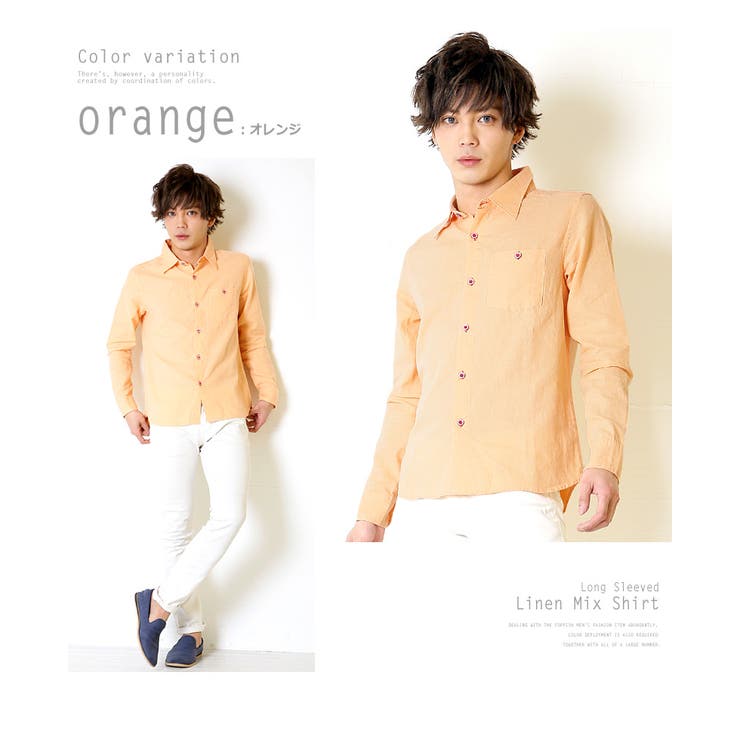 リネンシャツ メンズ麻混長袖シャツ メンズファッション | improves | 詳細画像8 
