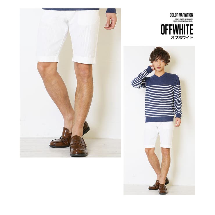 シアサッカーショートパンツ メンズ メンズファッション[品番