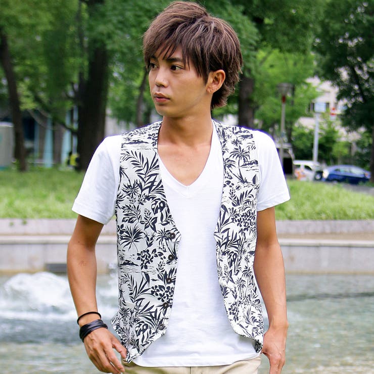 ベスト メンズ綿麻 総柄 品番 Ip Improves インプローブス のメンズファッション通販 Shoplist ショップリスト