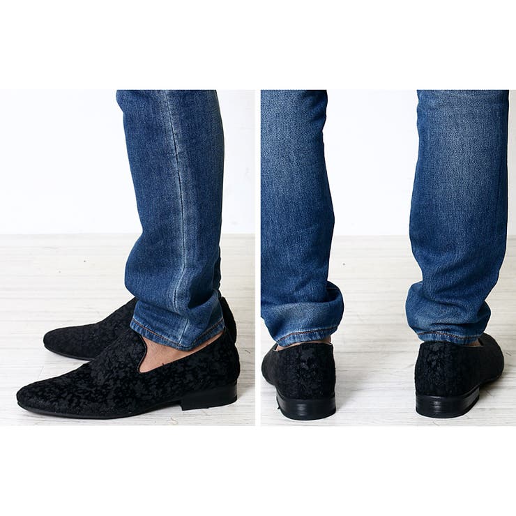 スリッポン メンズスタッズオペラパンプス 靴[品番：IP000002668