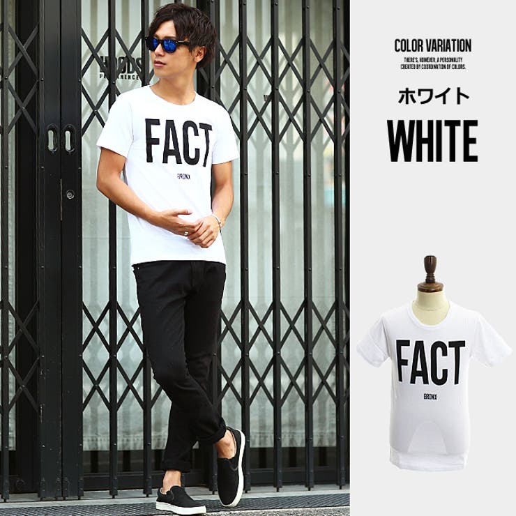 Tシャツ メンズFACTロゴ クルーネック[品番：IP000003079]｜improves