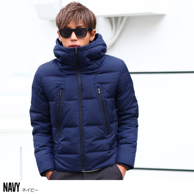 GAP メンズ ジャケット ブルー 青色 冬 ダウンコート ブルゾン（minana 