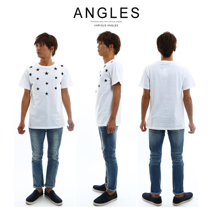 Tシャツ メンズ星柄プリントTシャツ( メンズファッション[品番