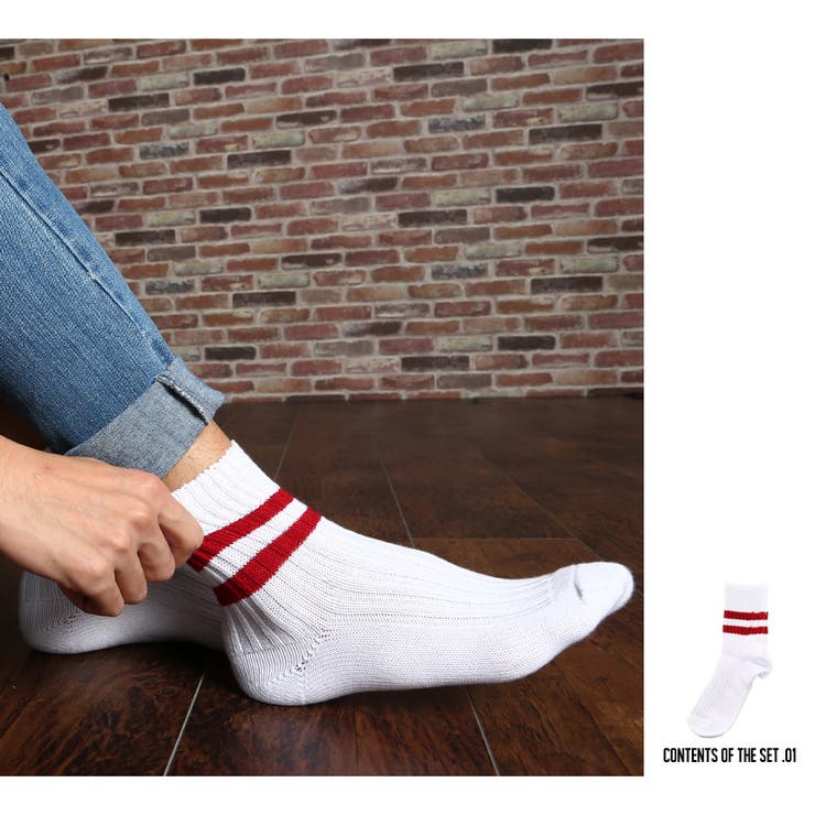 メンズファッション 三足セットラインソックスインナー 下着 | improves | 詳細画像2 