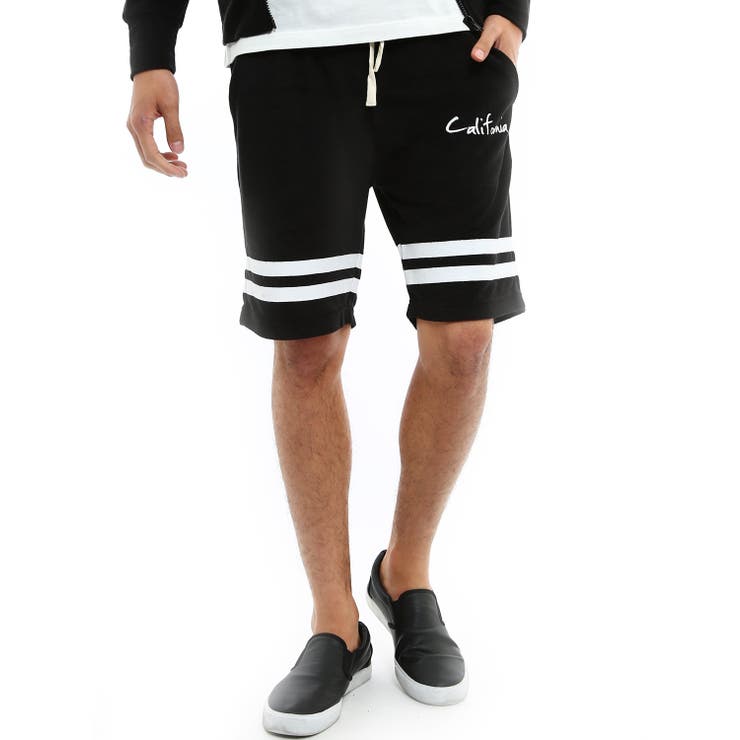 ブラック | ハーフパンツ メンズ パイルショートパンツ | improves