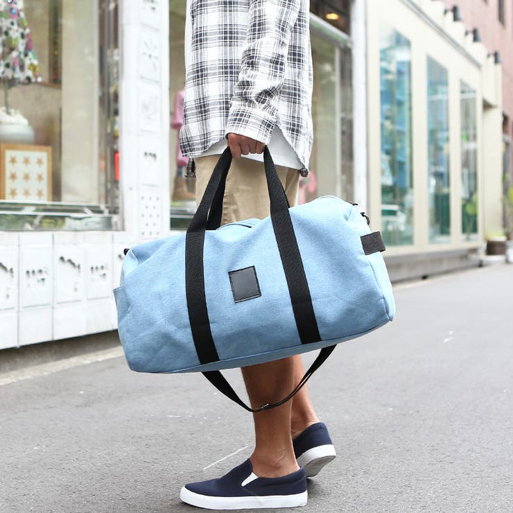 メンズファッション ドラムバッグ デニム生地[品番：IP000004051