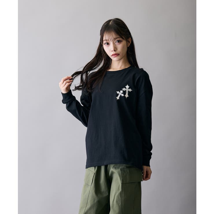ブラック | 長袖Tシャツ メンズ RUSS | improves