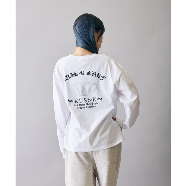 ホワイト | 長袖Tシャツ メンズ RUSS | improves