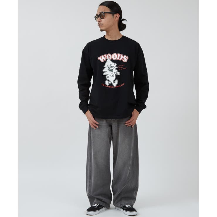 長袖Tシャツ メンズ WOODS別注 | improves | 詳細画像15 