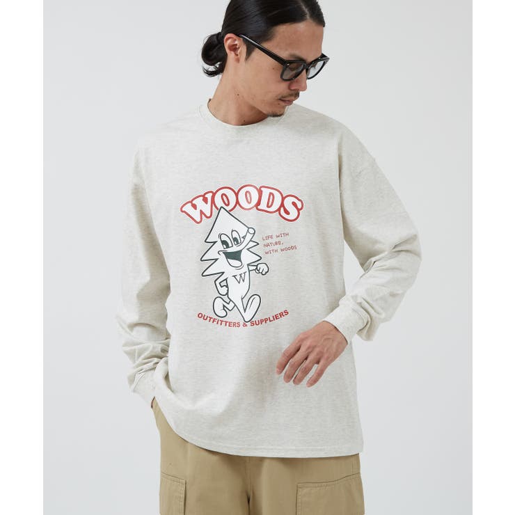 長袖Tシャツ メンズ WOODS別注 | improves | 詳細画像6 
