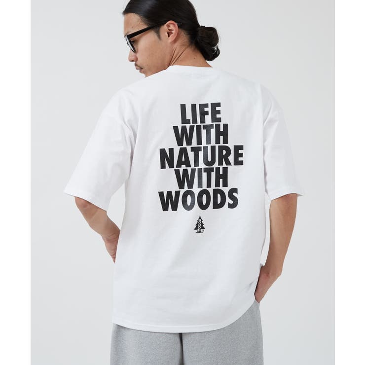ホワイト | 半袖Tシャツ メンズ WOODS別注 | improves