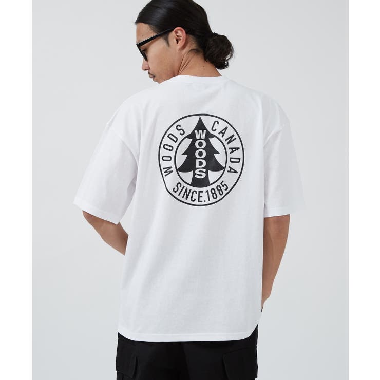 ホワイト | 半袖Tシャツ メンズ WOODS別注 | improves