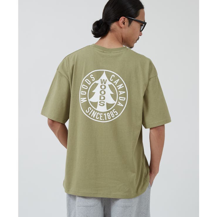 カーキ | 半袖Tシャツ メンズ WOODS別注 | improves