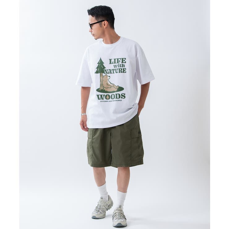 半袖Tシャツ メンズ WOODS別注 | improves | 詳細画像1 