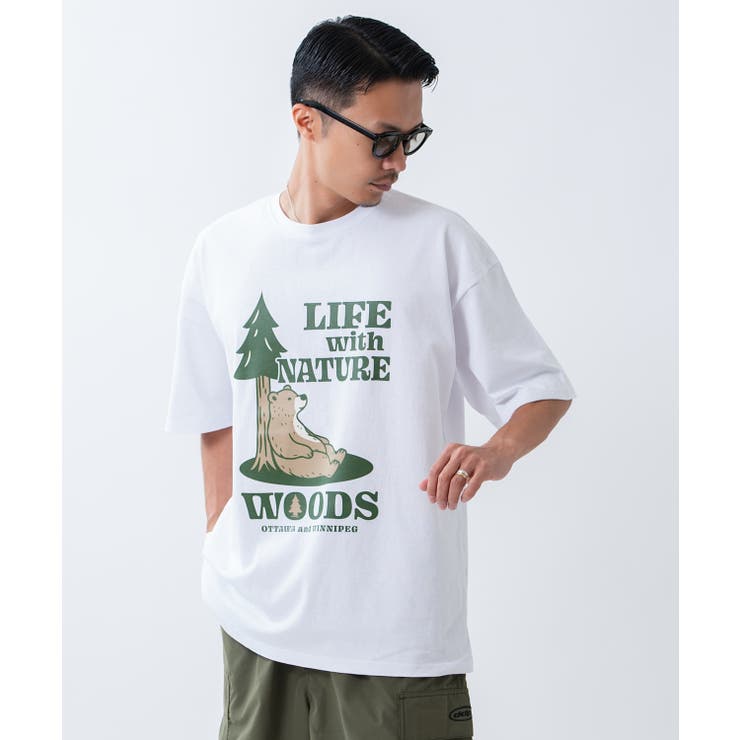 半袖Tシャツ メンズ WOODS別注 | improves | 詳細画像2 