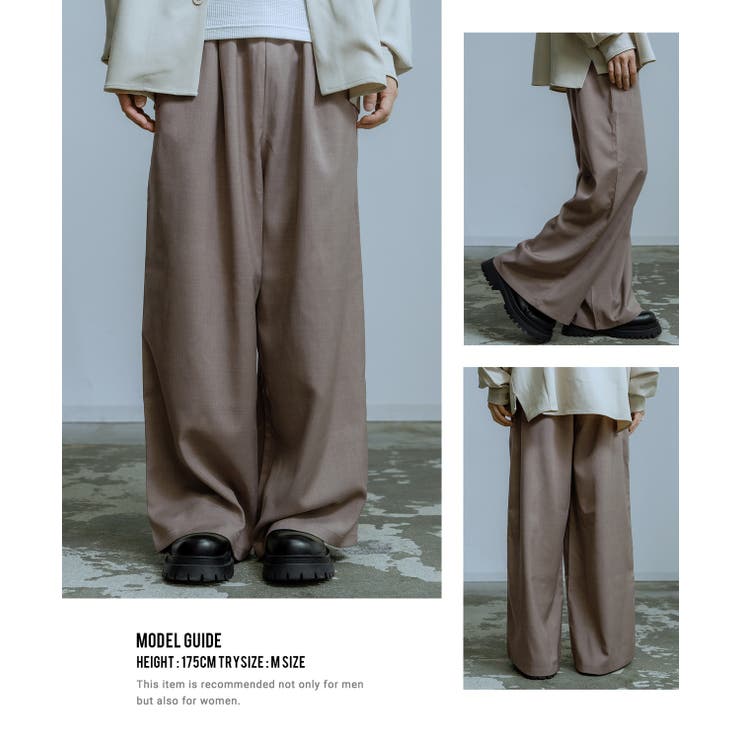 スラックス メンズ ワイドパンツ | improves | 詳細画像11 