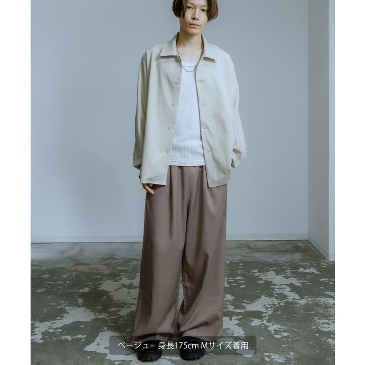 スラックス メンズ ワイドパンツ | improves | 詳細画像12 