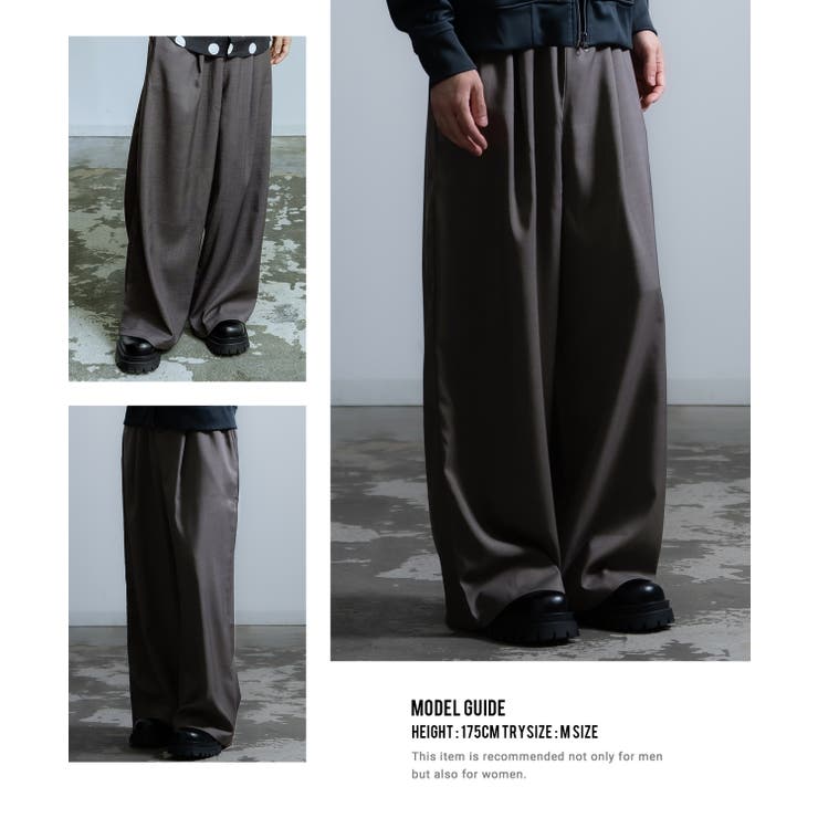 スラックス メンズ ワイドパンツ | improves | 詳細画像8 