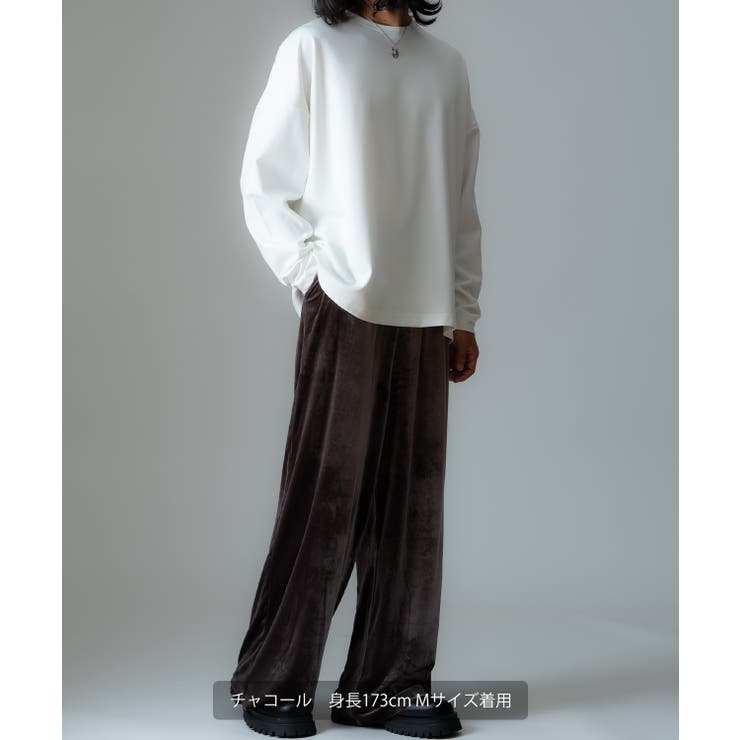 ワイドパンツ メンズ ベロア素材 | improves | 詳細画像11 