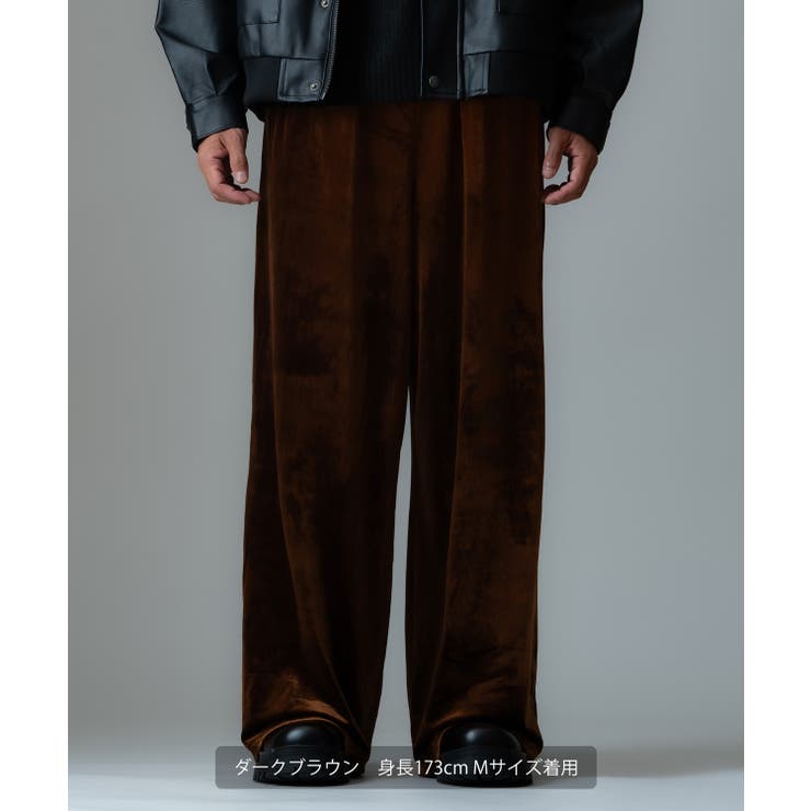 ワイドパンツ メンズ ベロア素材 | improves | 詳細画像13 