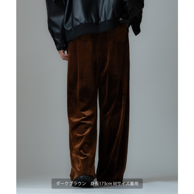 ワイドパンツ メンズ ベロア素材 | improves | 詳細画像15 