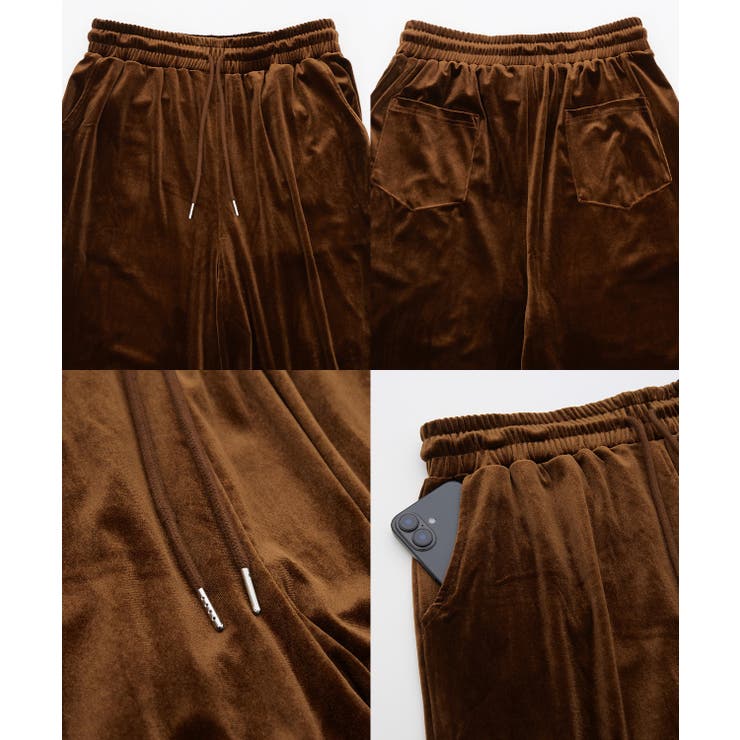 ワイドパンツ メンズ ベロア素材 | improves | 詳細画像18 