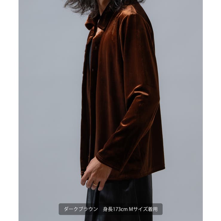 シャツ メンズ ベロア素材 | improves | 詳細画像14 