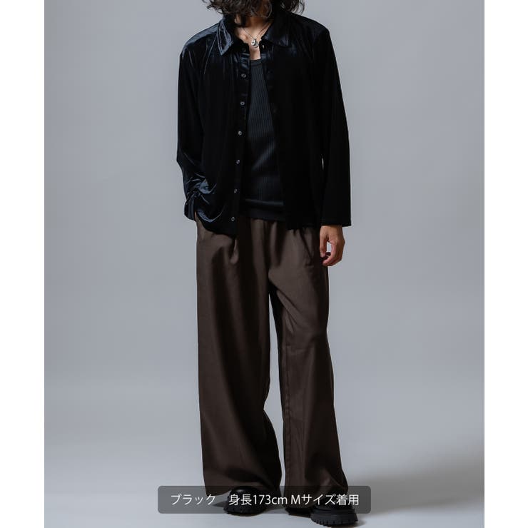 シャツ メンズ ベロア素材 | improves | 詳細画像5 