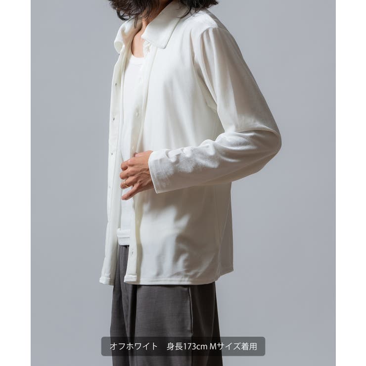 シャツ メンズ ベロア素材 | improves | 詳細画像8 