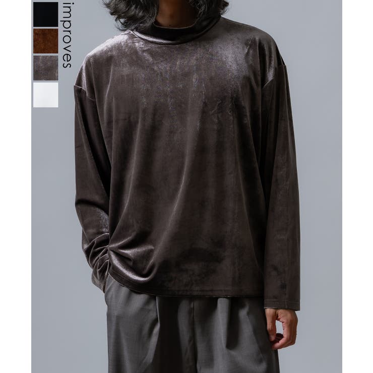 プルオーバー メンズ ベロア素材 | improves | 詳細画像1 