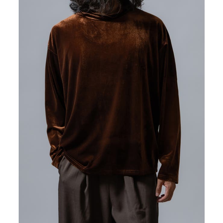 ダークブラウン | プルオーバー メンズ ベロア素材 | improves