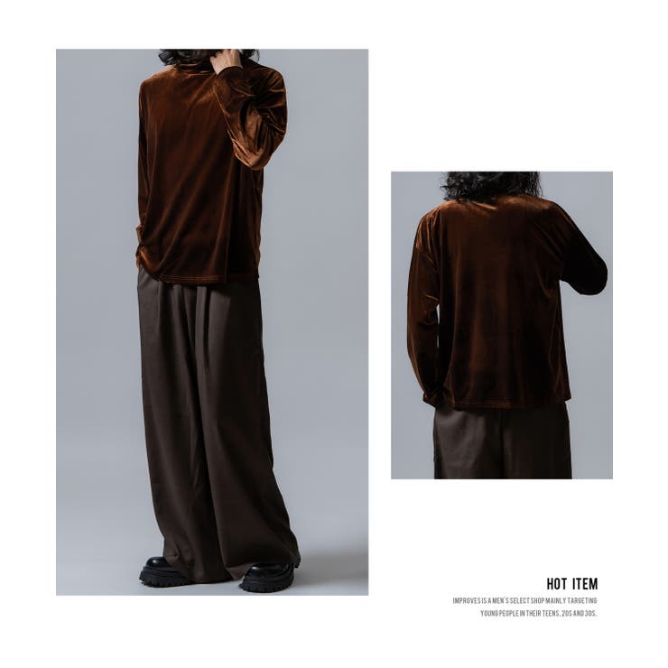 プルオーバー メンズ ベロア素材 | improves | 詳細画像5 