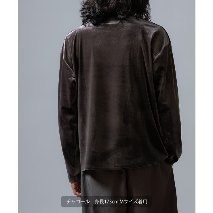 プルオーバー メンズ ベロア素材 | improves | 詳細画像7 