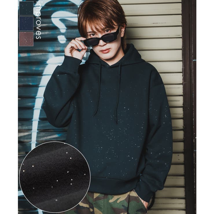 パーカー メンズ ラメ | improves | 詳細画像1 