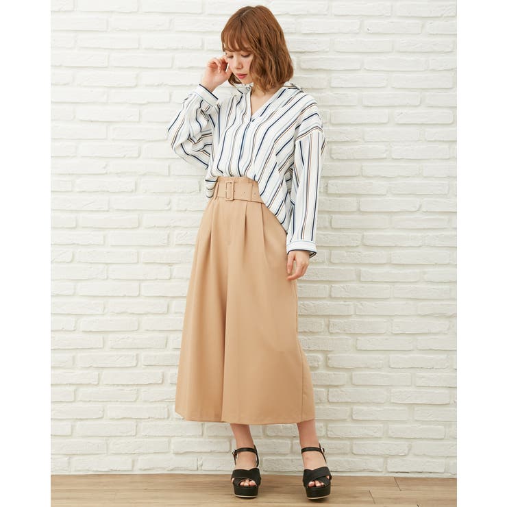 2018春夏 ベルト付peツイルガウチョ Pt 品番 Ingw0002505 Ingni イング のレディースファッション通販 Shoplist ショップリスト