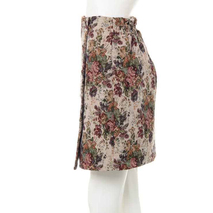 DOLCE&GABBANA花柄フレアスカート ひざ丈 ベージュ DOLCE&GABBANA花柄フレアスカート ひざ丈 ベージュ Dolce