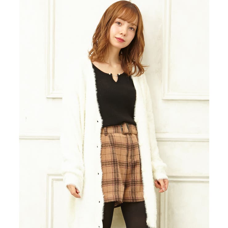 シャギーチェックショート／パンツ[品番：INGW0004423]｜INGNI