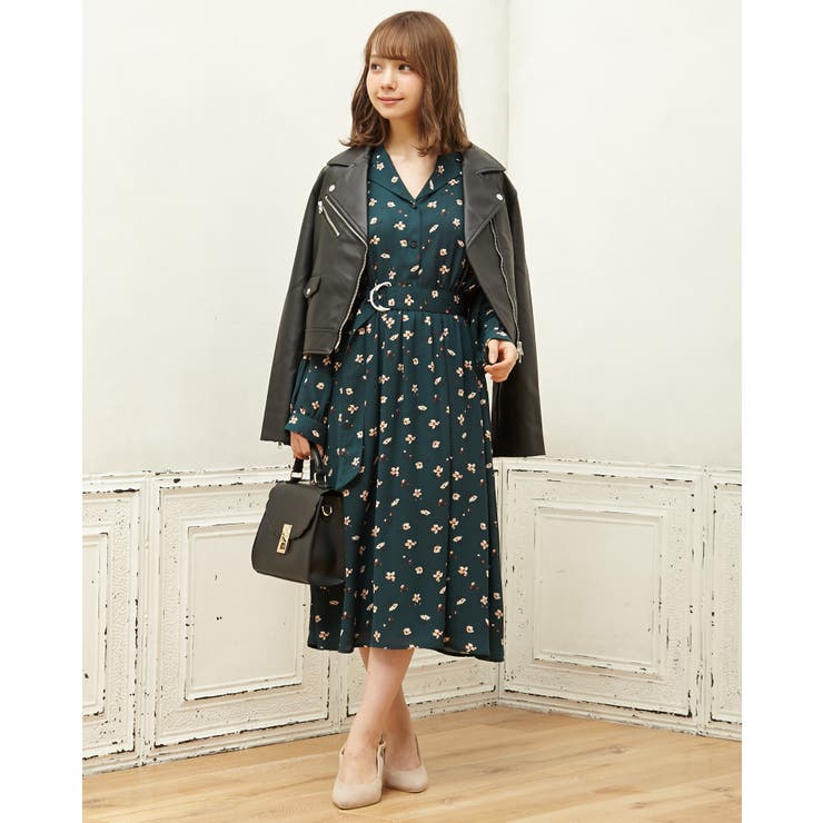 ☆慈雨　チェック柄 花柄 長袖ワンピ 楽天市場】ロングワンピース レディース 長袖 秋冬 ワンピース