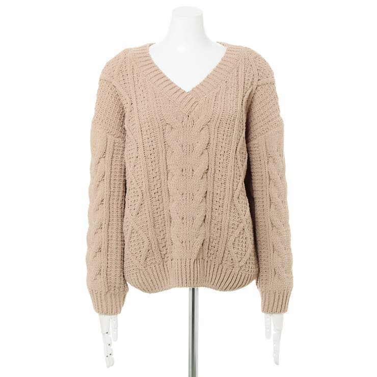 未使用級✨ ヴィンテージ 英国製 ケーブルニット Vネック ウール 白 M 未使用級✨ ヴィンテージ 英国製 ケーブルニット Vネック ウール