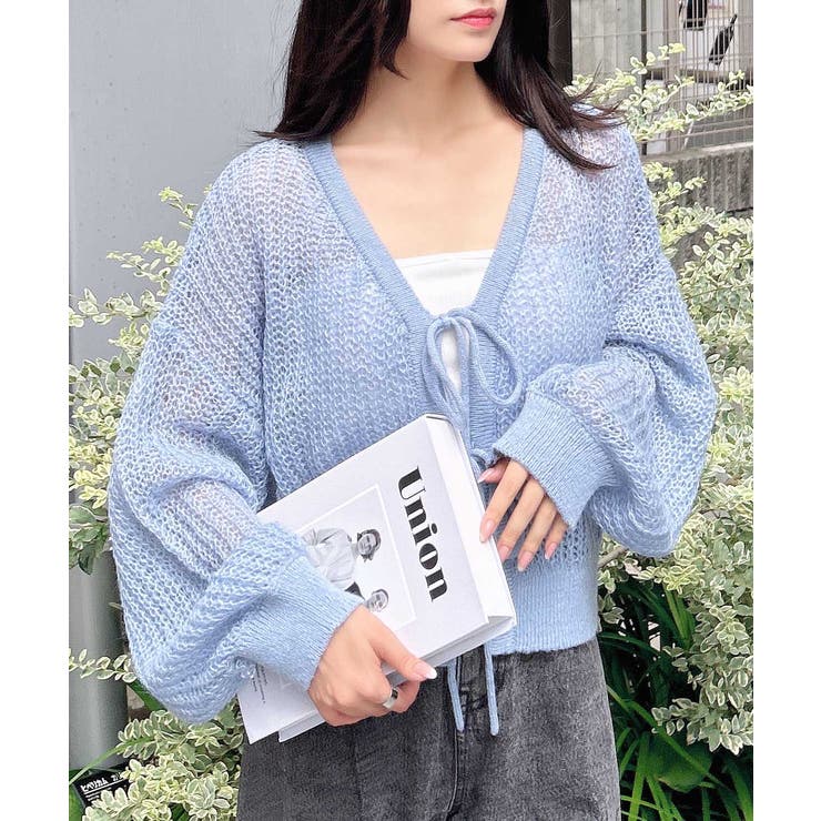 5GフロントリボンモヘアニットCD[品番：INGW0010215]｜INGNI （イング