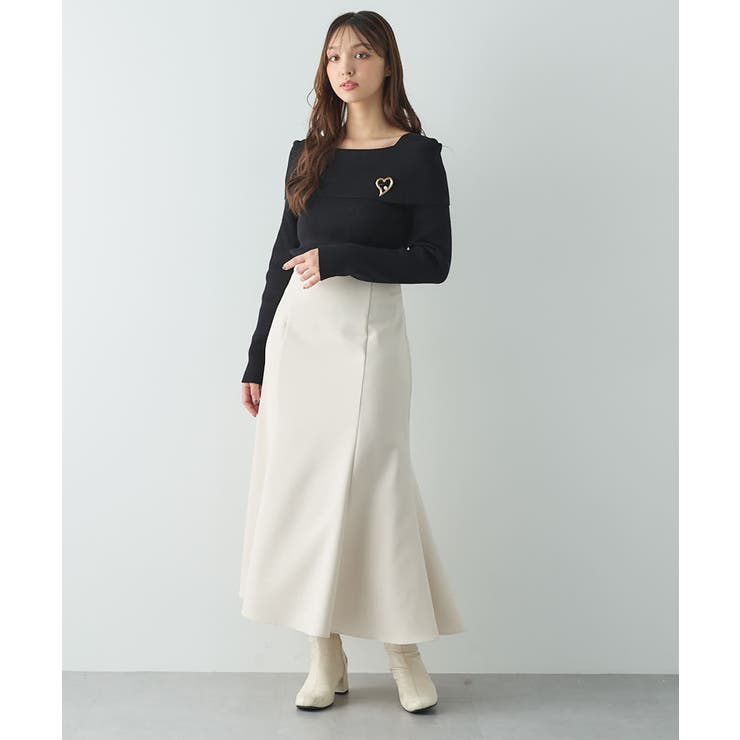 12Gブローチ付オフショルニット | INGNI  | 詳細画像12 