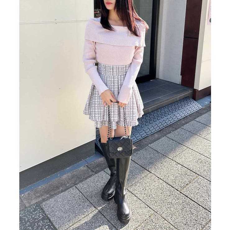 12Gブローチ付オフショルニット | INGNI  | 詳細画像25 