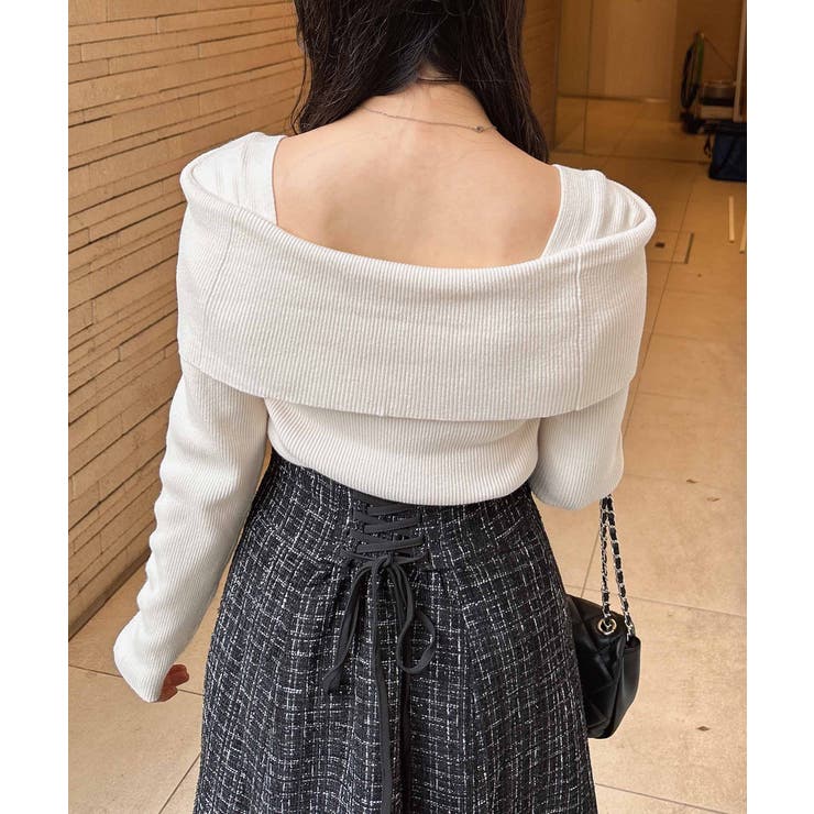 12Gブローチ付オフショルニット | INGNI  | 詳細画像5 