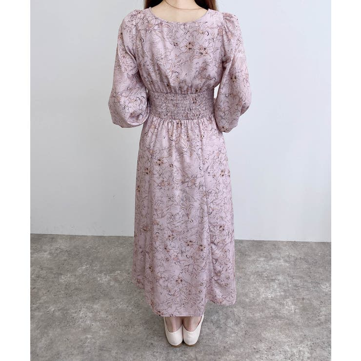 デコルテオープン花柄ワンピース | INGNI  | 詳細画像9 