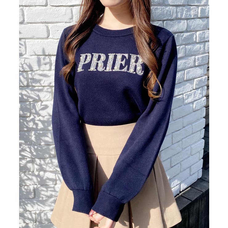 コン | パールビジューロゴニット | INGNI 