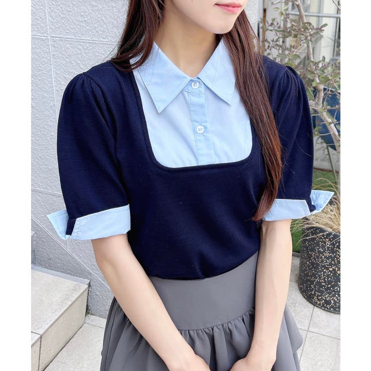 美品 LEONARD ドッキングニット 半袖 カンカン素材 白 サイズ42 美品 LEONARD ドッキングニット 半袖 カンカン素材 白 サイズ42