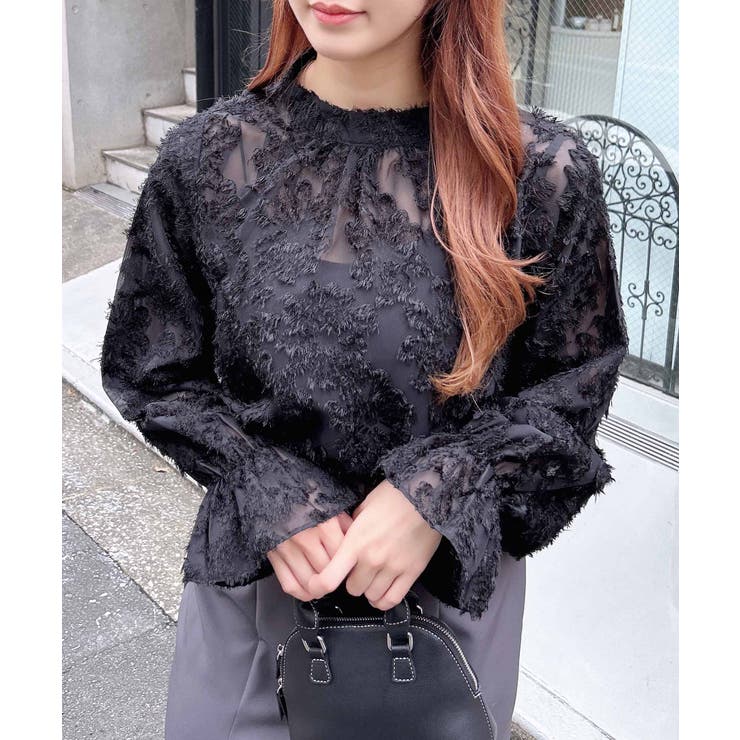 ジャガードキャンディースリーブブラウス | INGNI  | 詳細画像14 