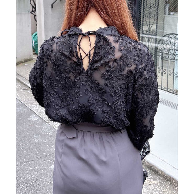 ジャガードキャンディースリーブブラウス | INGNI  | 詳細画像15 