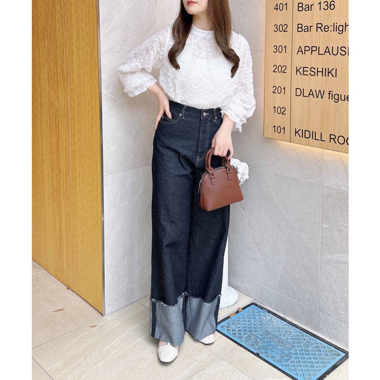 ジャガードキャンディースリーブブラウス | INGNI  | 詳細画像13 